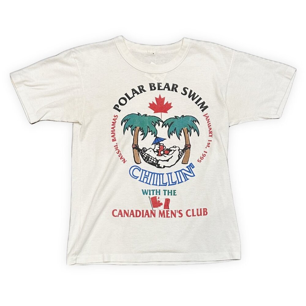 M Vintage 1995 Polar bear Swim Canada T